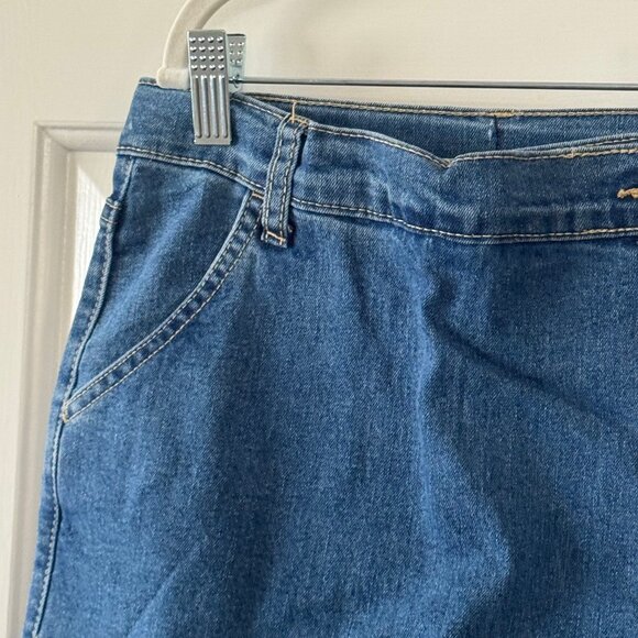 Social Academy Girls Adjustable Waist Medium Wash Wrap Skort Size 10 New - Picture 5 of 12